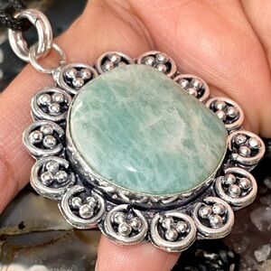 Amazonite “The Peace Stone” Pendant 2”